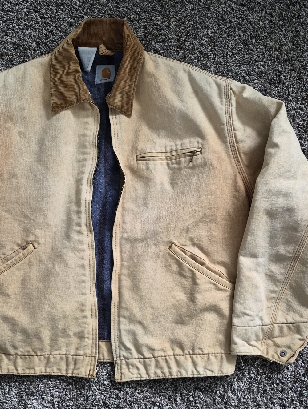 Vintage Carhartt Tan Detroit Jacket - Picture 4 of 15